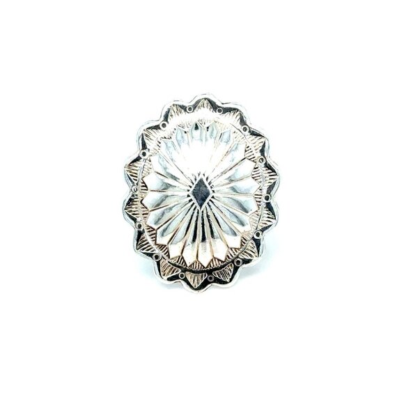 Vintage Sterling Silver Concho Ring